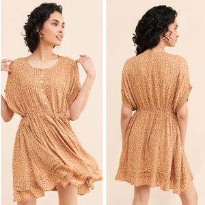 Free People Orange Mini Dress